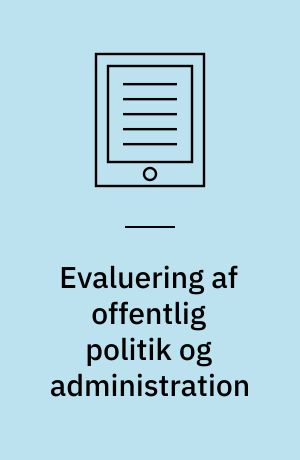 Evaluering af offentlig politik og administration