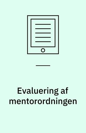 Evaluering af mentorordningen