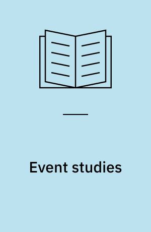 Event studies : theory, research, and policy for planned events