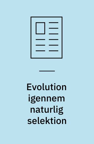 Evolution igennem naturlig selektion