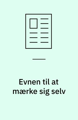 Evnen til at mærke sig selv