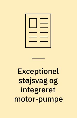Exceptionel støjsvag og integreret motor-pumpe : en kombination af en trationel AC induktionsmotor kølet med system-hydraulikolie og en hydraulikpumpe er indbygget i en speciel støjreducerende beholder : resultatet er en kompakt enhed til opgaver, der kræver op til 92 kW kontinuerlig hydraulisk effekt