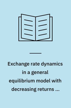 Exchange rate dynamics in a general equilibrium model with decreasing returns to labor