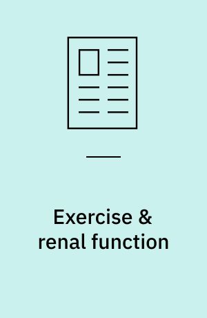 Exercise & renal function