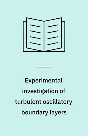 Experimental investigation of turbulent oscillatory boundary layers