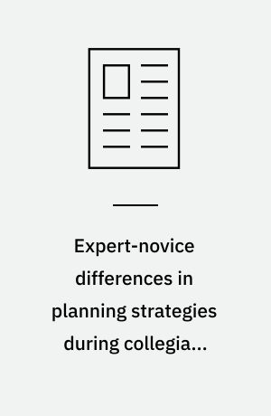 Expert-novice differences in planning strategies during collegiate singles tennis competition