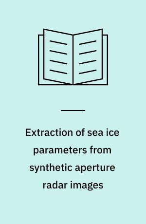 Extraction of sea ice parameters from synthetic aperture radar images