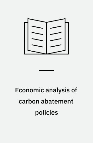 Economic analysis of carbon abatement policies