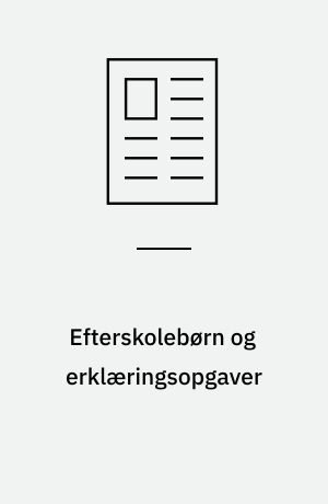 Efterskolebørn og erklæringsopgaver : et etisk dilemma
