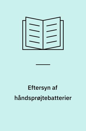 Eftersyn af håndsprøjtebatterier