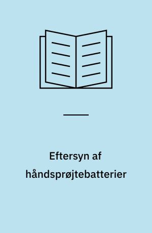 Eftersyn af håndsprøjtebatterier