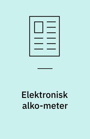 Elektronisk alko-meter
