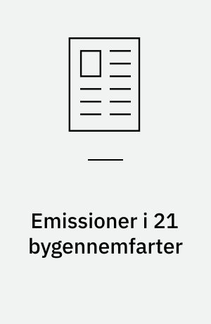 Emissioner i 21 bygennemfarter