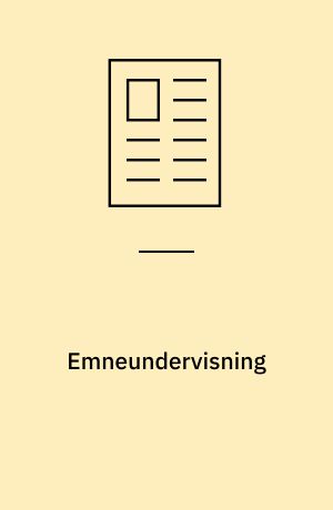 Emneundervisning