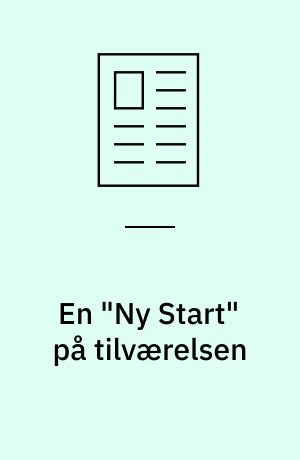 En "Ny Start" på tilværelsen : - et socialpædagogisk læringsprogram på kognitiv, teoretisk basis