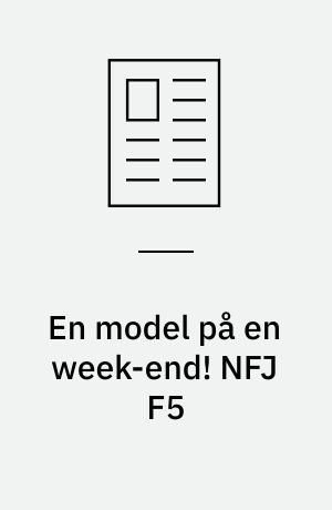 En model på en week-end! NFJ F5