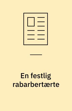 En festlig rabarbertærte