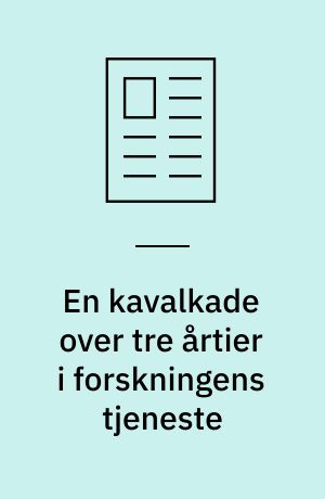 En kavalkade over tre årtier i forskningens tjeneste : i anledning af von Kármán-medaljen 2011
