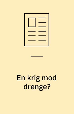 En krig mod drenge?