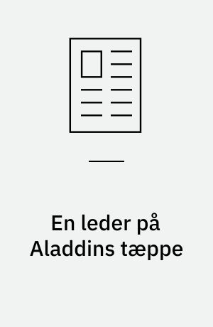 En leder på Aladdins tæppe