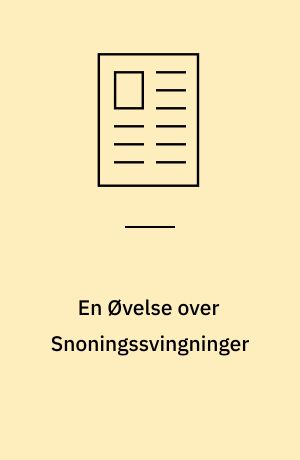 En Øvelse over Snoningssvingninger