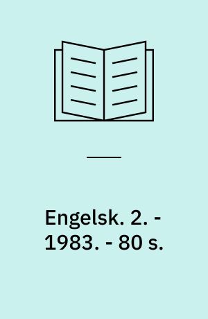 Engelsk : forlæg. 2. - 1983. - 80 s. : ill.