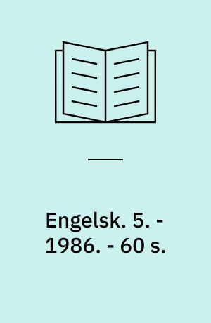 Engelsk : forlæg. 5. - 1986. - 60 s.