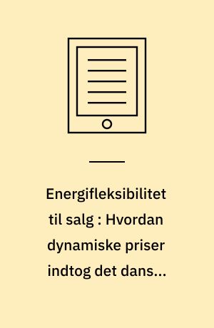 Energifleksibilitet til salg : Hvordan dynamiske priser indtog det danske elmarked