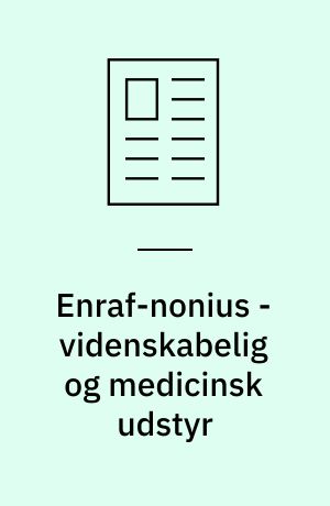 Enraf-nonius - videnskabelig og medicinsk udstyr