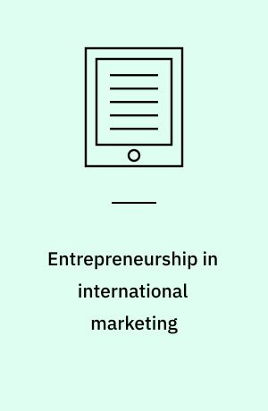 Entrepreneurship in international marketing