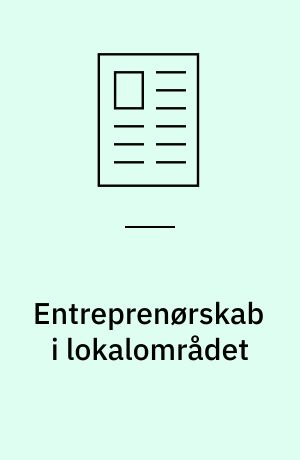 Entreprenørskab i lokalområdet