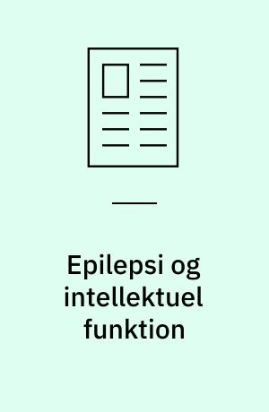 Epilepsi og intellektuel funktion