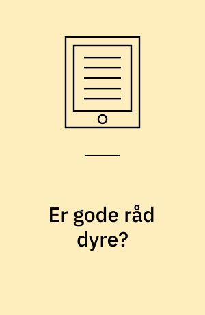 Er gode råd dyre? : en undersøgelse af de kommunale integrationsråd i Købehavns Amt