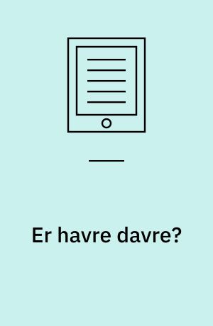 Er havre davre? : en afdækning af danske hesteejeres viden om fodring af heste