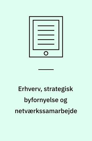 Erhverv, strategisk byfornyelse og netværkssamarbejde : en undersøgelse af erhvervenes rolle i seks byfornyelsesprojekter