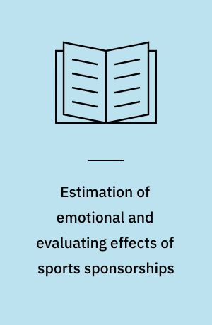Estimation of emotional and evaluating effects of sports sponsorships