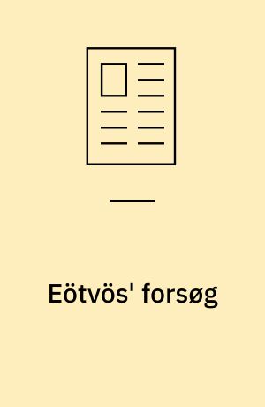 Eötvös' forsøg