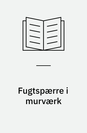 Fugtspærre i murværk