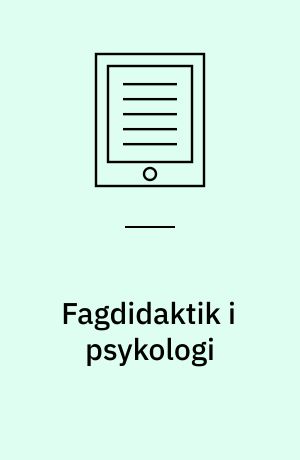 Fagdidaktik i psykologi