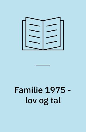 Familie 1975 - lov og tal