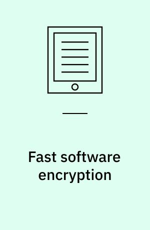 Fast software encryption : 4th International Workshop, FSE'97, Haifa, Israel, January 20-22, 1997 : proceedings