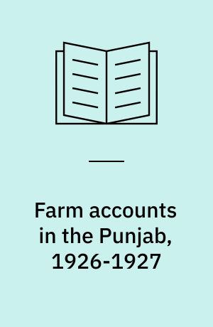 Farm accounts in the Punjab, 1926-1927