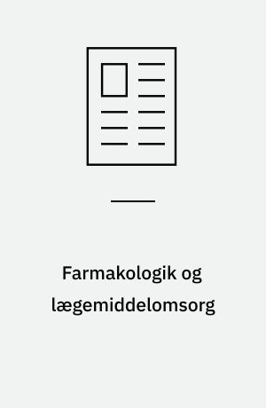 Farmakologik og lægemiddelomsorg : et etnografisk studie af mødet mellem sårbare ældre, hjemmepleje og medicin