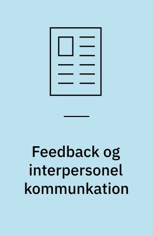 Feedback og interpersonel kommunkation