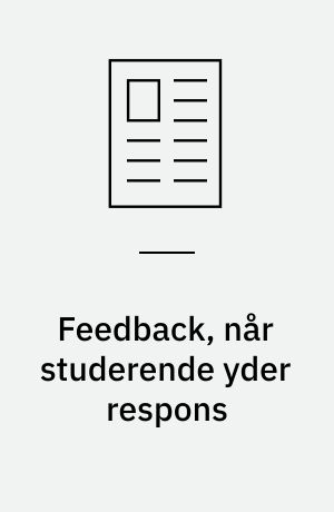 Feedback, når studerende yder respons