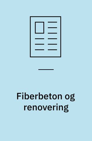 Fiberbeton og renovering