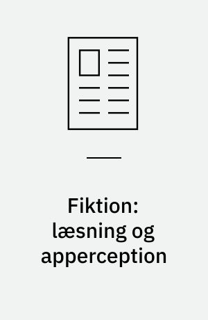 Fiktion: læsning og apperception