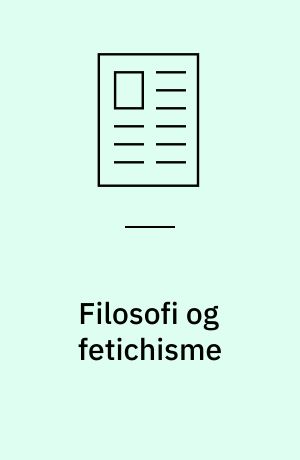 Filosofi og fetichisme