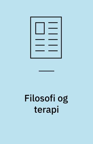 Filosofi og terapi