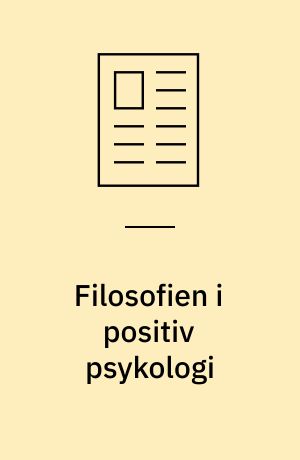 Filosofien i positiv psykologi